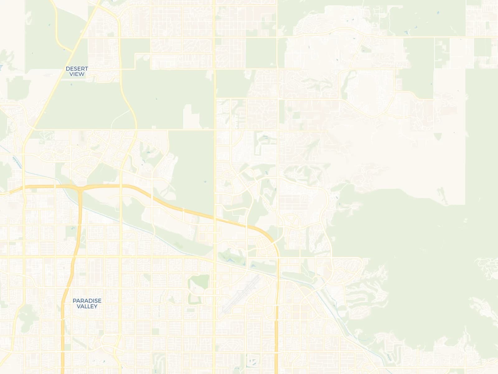 Map of North Scottsdale near Thompson Peak Parkway, where Alta Medical hosts physician-led practices suites